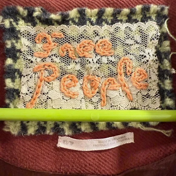 Free People Double-Breasted Trench Coat - Brick Red - Picture 2 of 6